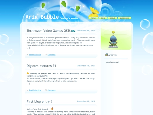 blog screenshot