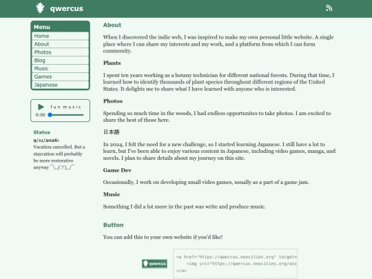 about-me screenshot