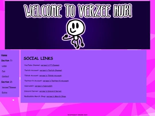 Links screenshot