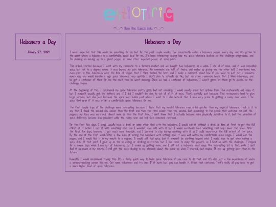 blog/habanero_a_day screenshot