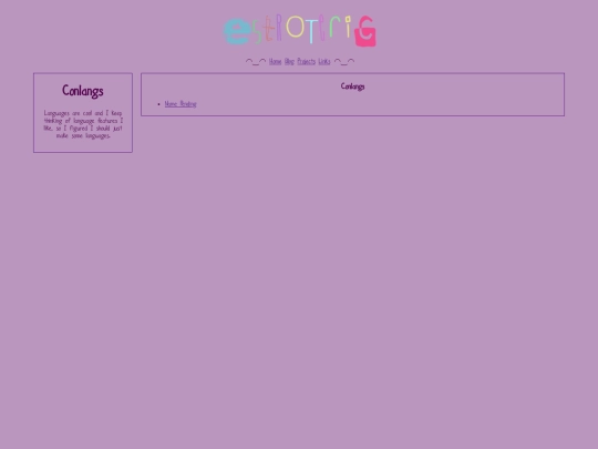 projects/conlangs screenshot