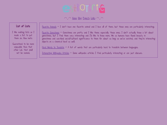 projects/list_of_lists screenshot