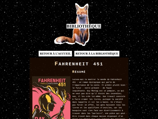 commentaires/commentaire-fahrenheit-451 screenshot