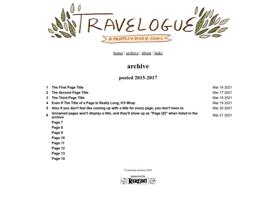 archive screenshot