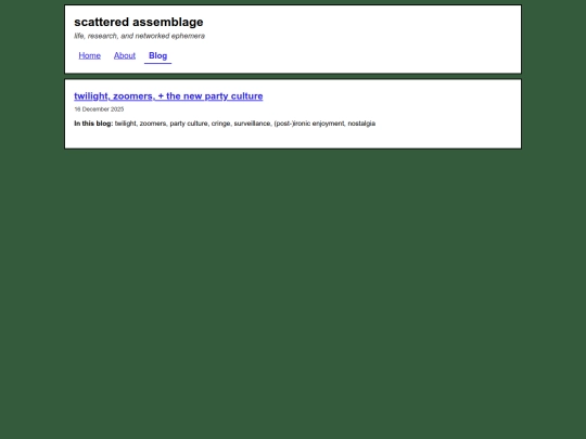 blog screenshot