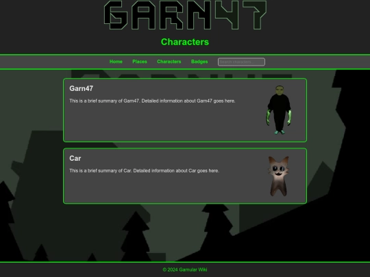 characters screenshot
