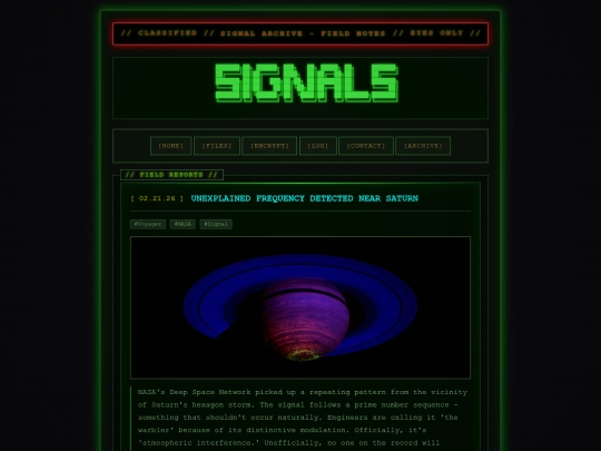 signals screenshot