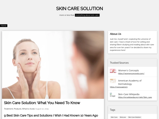 skincare screenshot