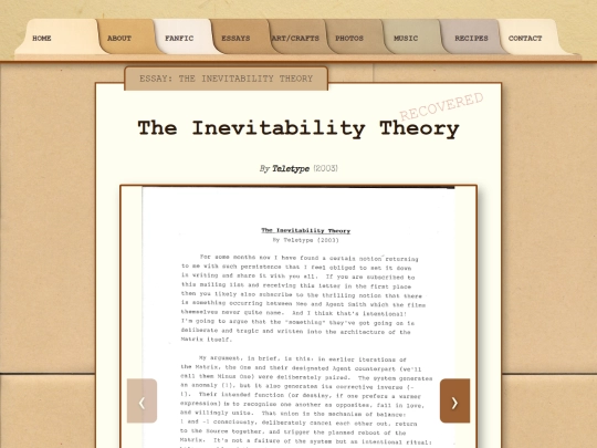 essays/inevitability screenshot