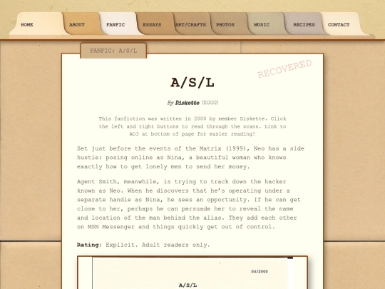 fanfic/asl screenshot