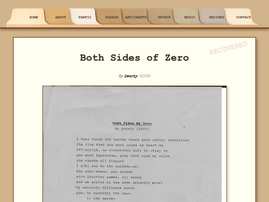 fanfic/poetry/bothsidesofzero screenshot