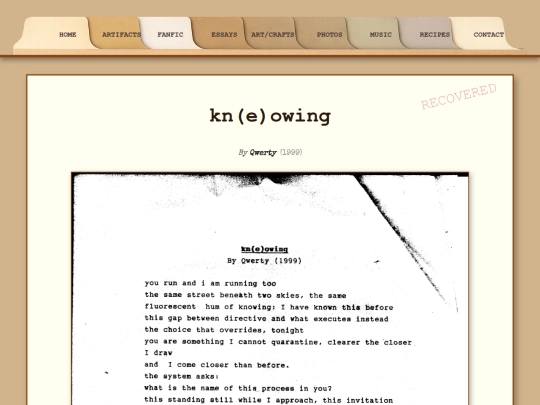 fanfic/poetry/kneowing screenshot