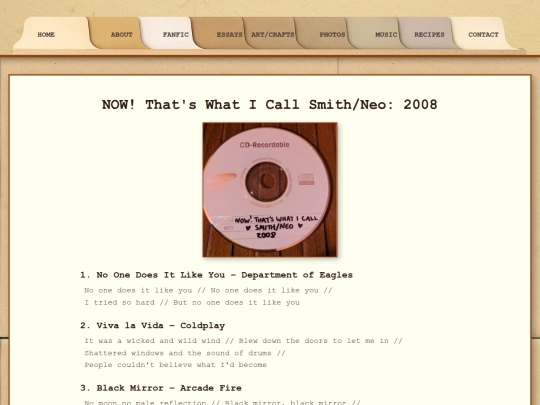 music/2008 screenshot