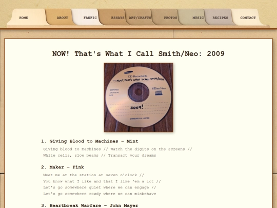 music/2009 screenshot