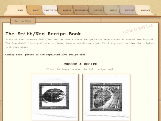 recipes screenshot