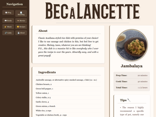 jambalaya screenshot