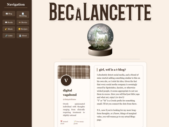 miniblog screenshot