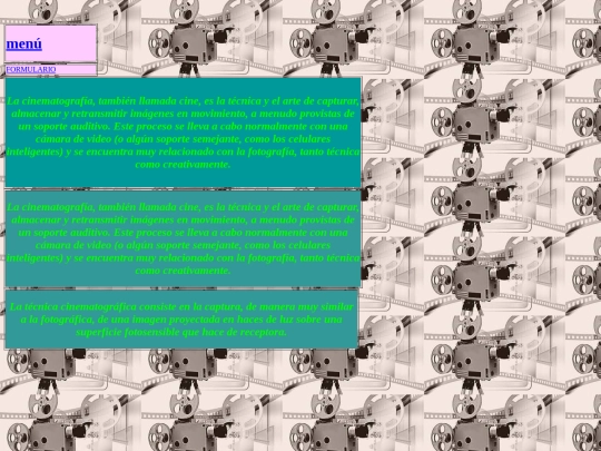 pagina web/cinematografia screenshot