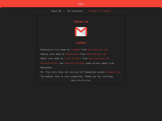 contact screenshot