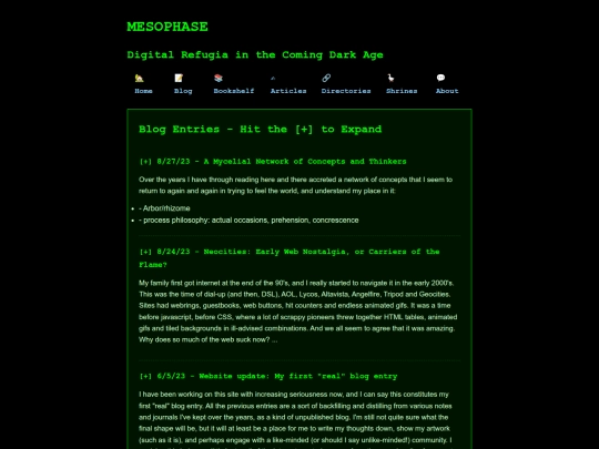 blog screenshot
