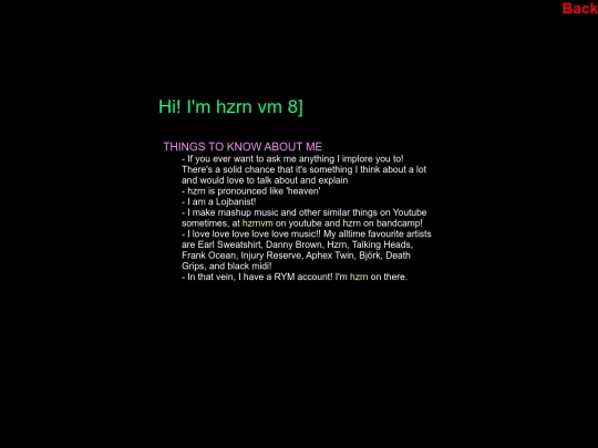aboutme screenshot