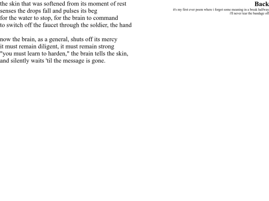 poem/bandage screenshot