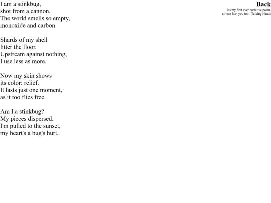 poem/stinkbug screenshot