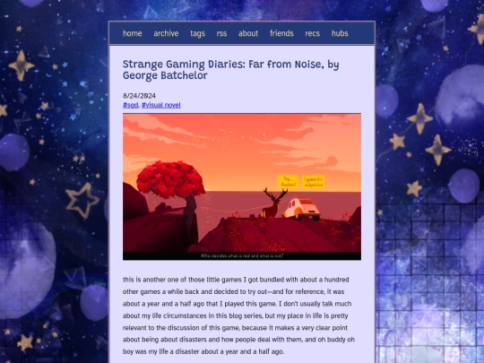 posts/2024-08-24-StrangeGaming_FarFromNoise screenshot