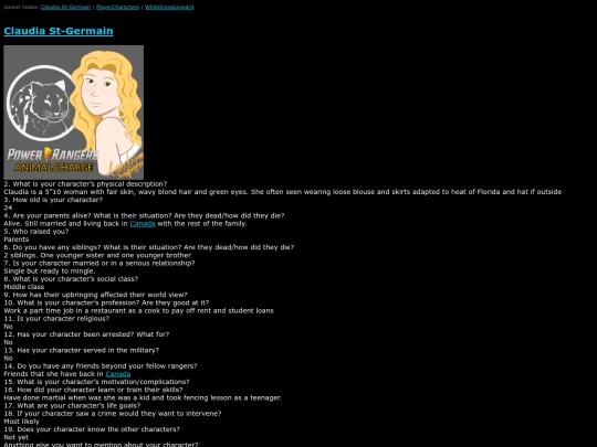 AnimalCharge/Claudia St-Germain screenshot