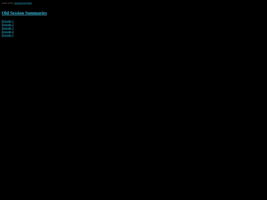 AnimalCharge/Old Session Summaries screenshot