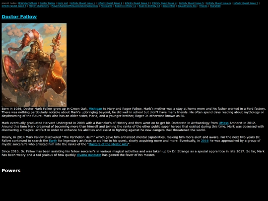 MarvelWiki/Doctor Fallow screenshot