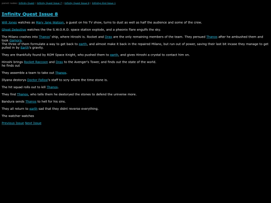 MarvelWiki/Infinity Quest Issue 8 screenshot