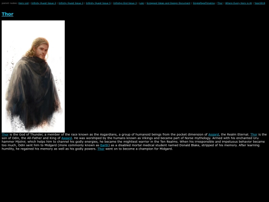 MarvelWiki/Thor screenshot