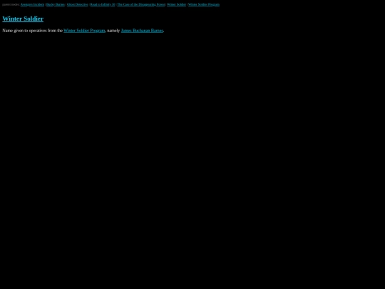 MarvelWiki/Winter Soldier screenshot
