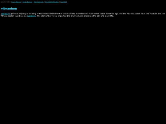 MarvelWiki/vibranium screenshot
