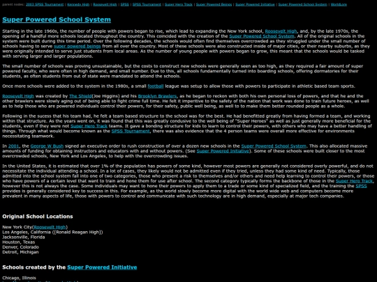 SuperHigh/Super Powered School System screenshot