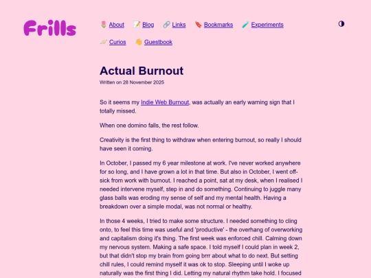 blog/2025/november/actual-burnout screenshot