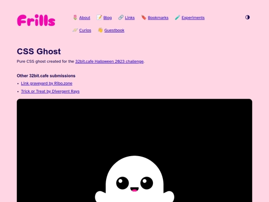 experiments/css-ghost screenshot