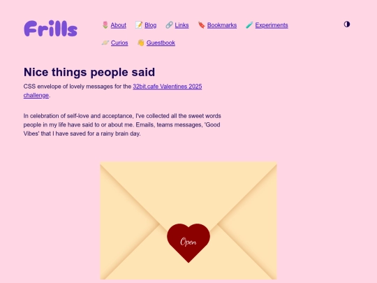 experiments/nice-things-people-said screenshot