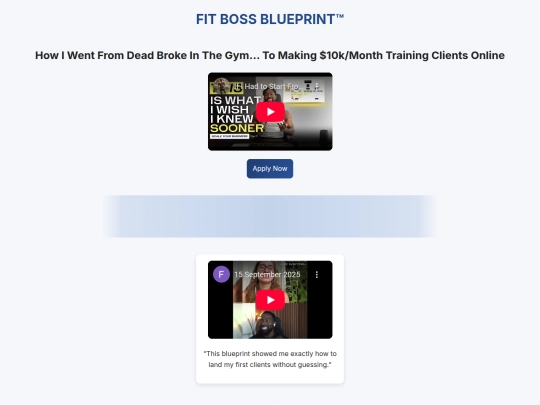 Fitnessleads screenshot