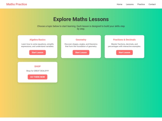 lessons screenshot
