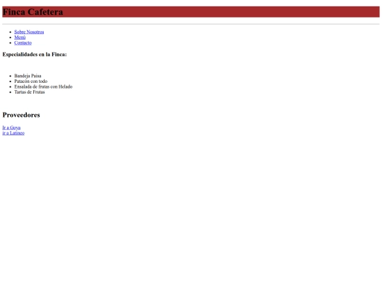 menu screenshot