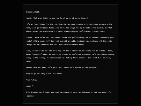 voorheesletter screenshot