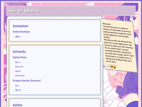content/sitemap screenshot
