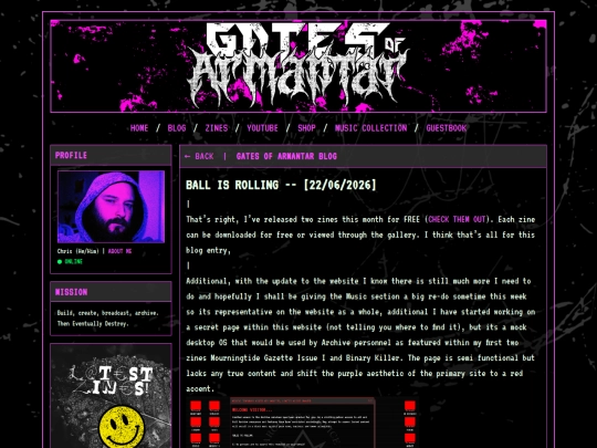 blog screenshot