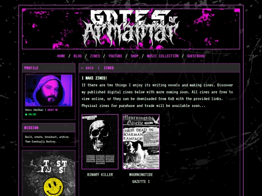 zines screenshot