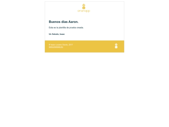 Ananapp/Correos/Ananapp screenshot