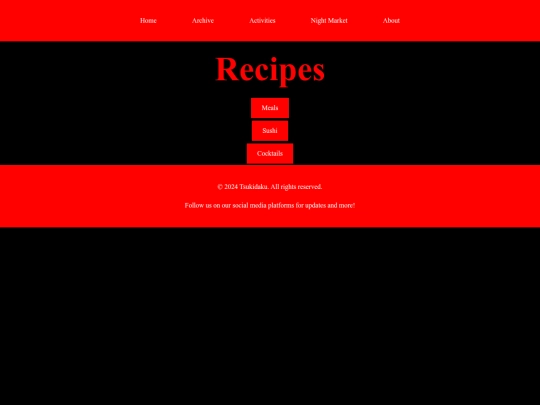recipes screenshot