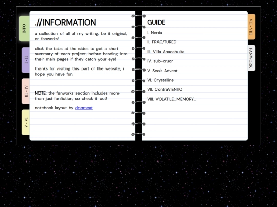writing screenshot