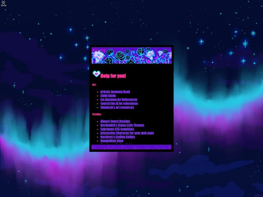 help screenshot